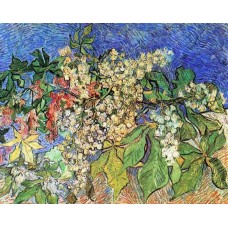 Vincent Van Gogh- Blossoming Chestnut Branches - 20"x26"   on Canvas   150670808379